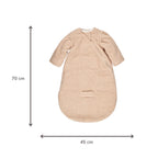 Gigoteuse Teddy beige 70 cm – Manches amovibles – TOG 2,5 – Gigoteuse bébé douce