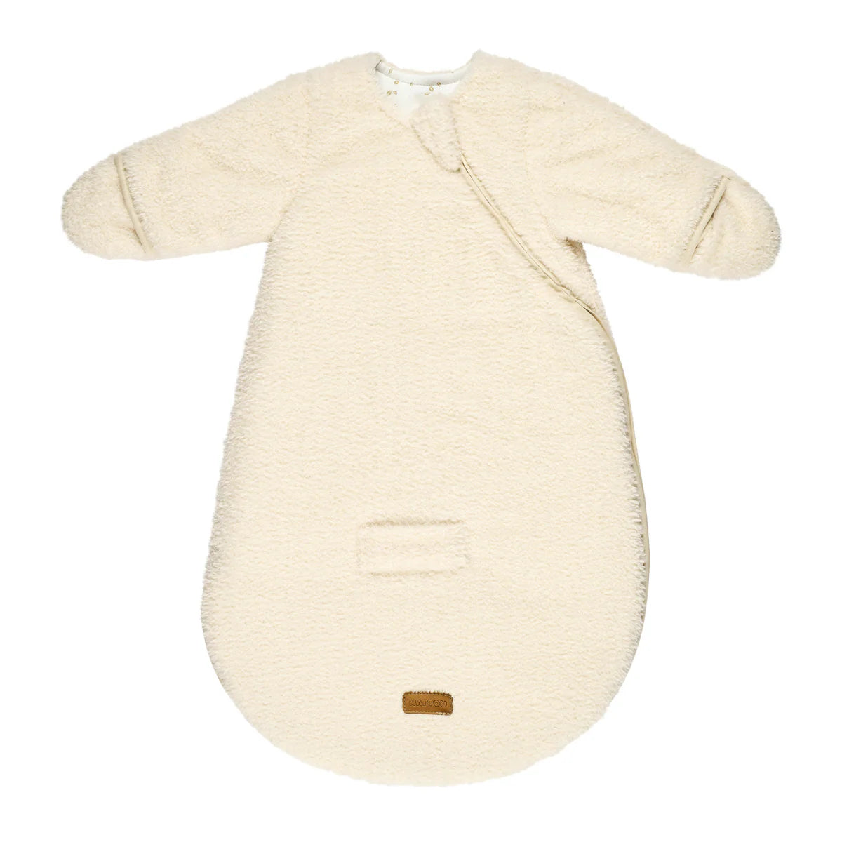 Gigoteuse Teddy écru 60 cm – Avec manches et moufles – TOG 2,5 – Gigoteuse bébé douce