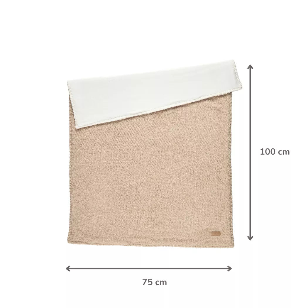 Couverture supersoft beige 100x75 cm – Couverture bébé double face